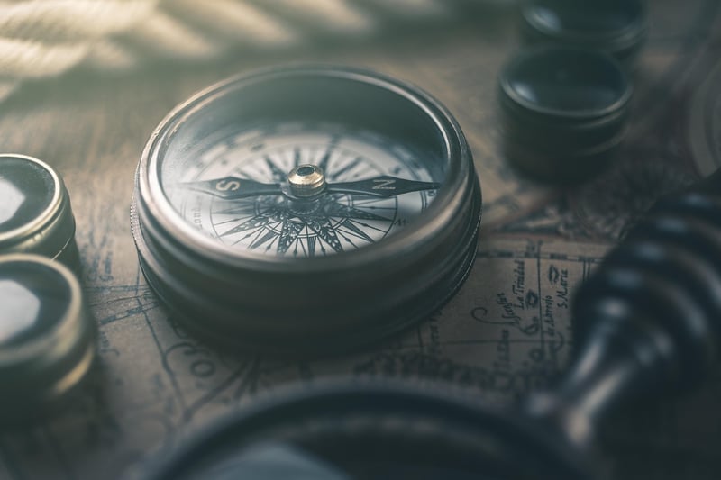 Compass in the wilderness